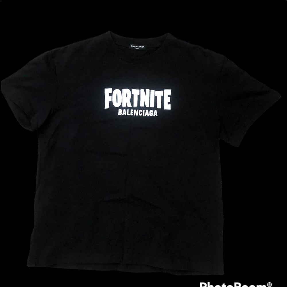 SOLD Fortnite X Balenciaga T Shirt Black
